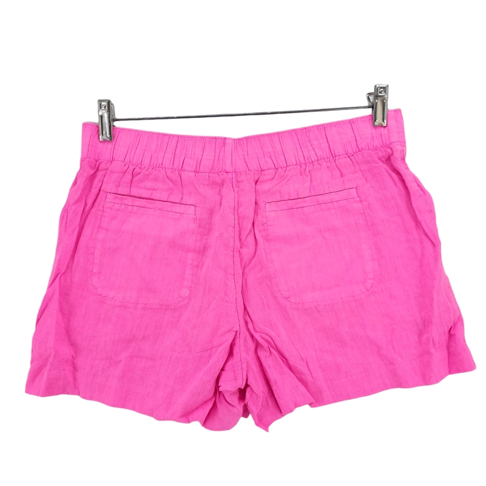 NWT LILLY PULITZER Lilo Linen Short Aura Pink Lagoon Garment Dyed S M XL - Picture 3 of 10